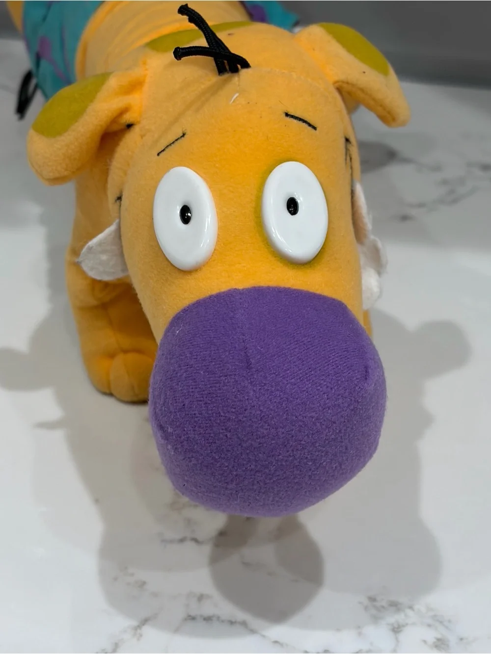 Rare Vintage CatDog Nickelodeon Viacom Plush 1999 Stretch Toy by Mattel
